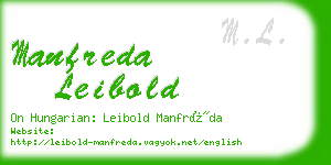 manfreda leibold business card